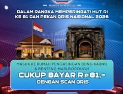 QRISprience Week Bengkulu: Tiket Wisata Sejarah Cuma Rp81