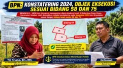 BPN: Konstatering 2024, Objek Eksekusi Sesuai Bidang 58 dan 75