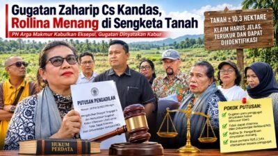 Gugatan Zaharip Cs Kandas, Rollina Menang di Sengketa Tanah