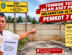 Tembok Tutup Jalan Aset Pemkot, Heliansyah Ultimatum Pemkot 7 Hari