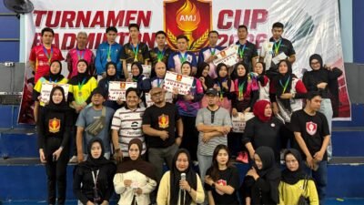 AMJ Cup 2026 Berakhir, Polda Bengkulu Dominasi Ganda Putra
