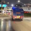 Brimob Polda Metro Jaya Semprot Jalan dan Bagikan Masker Antisipasi Abu Vulkanik Anak Krakatau
